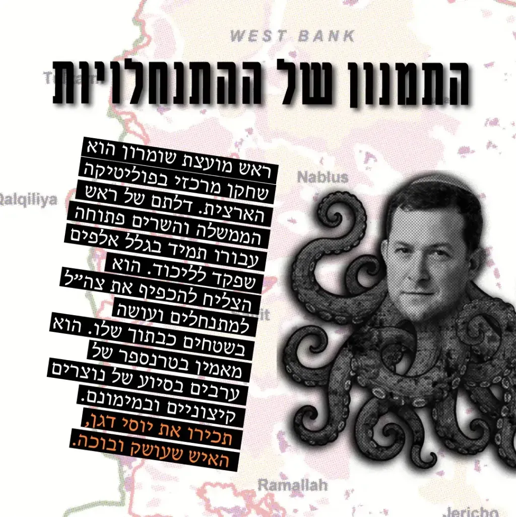 יוסי דגן - התמנון של ההתנחלויות